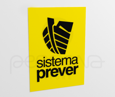 Placa - Prever com fita dupla face